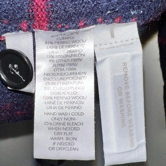 Loft Windowpane Plaid Academia Preppy Merino Wool Cropped Sweater - Picture 7 of 8